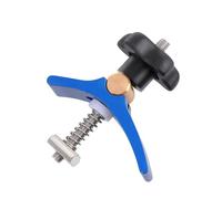 Serrage-joint à Rainure en T, Serrage Rapide, Positionnement Précis | Alliage D’aluminium Bleu, Fixation par Molette, pour Planches et Pièces, Établis, Perceuse à Colonne, Table de Défonceuse