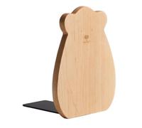 Serrage-livres Ours en Bois, Style Simple Beige pour Bureau et Maison | Bois et Fer, Finition Douce, Maintien Stable des Livres, Accessoire Discret pour Clayette et Étagère