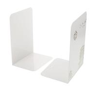 Serrage-livres Style Chinois 2 Pièces en Acier Inoxydable pour Bureau | Angle Réglable, Usage Multiple, Blanc, Décor Minimaliste, Stable et Résistant, pour Lecture Cuisine