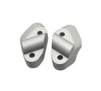 Serrage Rehausse Moto pour Ducati pour Multistrada 950 1200 Adaptateur D'extension Clip Guidon Coussinet Rehaussement Barre Poignée Riser Guidon Moto(Silver)