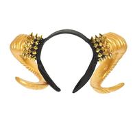 Serrage-tête à Cornes de Diable Or en Plastique Célébration Halloween | Coiffe de Fête D'halloween, Bandeau du Jour des Morts, pour Cosplay et Carnaval