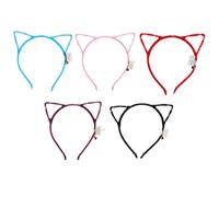 Serrage-tête à Oreilles de Chat LED en Plastique 10 Pièces pour Filles | Lumières LED Colorées, Bouton Pression, Lot de Dix, pour Rassemblements et Soirées Halloween Couleur Aléatoire