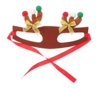 Serrage-tête Ambiance Noël en Peluche pour Chien et Chat Bande Élastique | Design Cosplay Festif Mignon, Maintien Rapide, Adapté aux Petits Chiens et Chats, pour Portraits de Famille