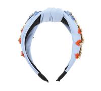 Serrage-tête Baroque Rétro Femme, Cristaux Bleus, Léger et Confortable | Accessoire Coiffure Chic, Maintien Facile des Cheveux, pour Danse et Bain, Style Vintage