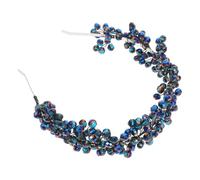 Serrage-tête de Mariée Cristal, Bandeau Brillant Tressé Léger | Résine et Plastique, Pose Rapide, Confort Discret, Accessoire pour Préparatifs et Mise