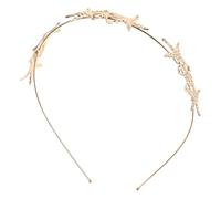 Serrage-tête Étoile de Mer en Alliage Style Baroque | Accessoire Léger, Élégance Artistique, Or, pour Plages et Mariages, Bandeau Raffiné