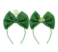 Serrage Tete Irlandais Vert Décoratif 2pcs en Tissu pour Fête