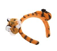 Serrage-tête Oreilles de Tigre en Tissu et Plastique Marron