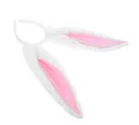 Serrage-tête Oreilles Pliables Blanc, Lapin en Peluche pour Cosplay | Bandeau de Pâques, Tissu Velours Doux, Style Mignon, pour Garçon et Filles et Spectacles