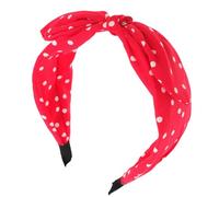 Serrage-tête Rouge à Gros Nœud, Oreilles de Lapin, Tissu, Noël | Bandeau pour Maquillage et Spa, Style Rétro Chic, Motif à Pois, pour Femmes et Filles