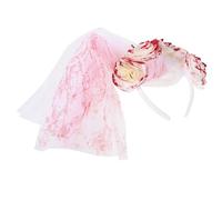 Serrage-tête Voile Mariée Fantôme Halloween Mesh Gothique Célébration | Effet Sang Réaliste, Look Jour des Morts, pour Maquillage, Théâtre et Soirées