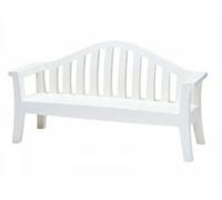 SERRALUNGA banc GIULIETTA (Blanc laqué - LLDPE)