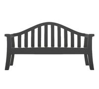 SERRALUNGA banc GIULIETTA (Laqué anthracite - LLDPE)