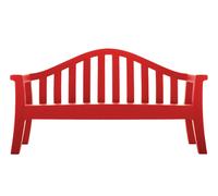 SERRALUNGA banc GIULIETTA (Rouge laqué - LLDPE)