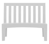 SERRALUNGA banc ROMEO (Blanc laqué - LLDPE)