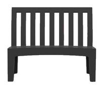 SERRALUNGA banc ROMEO (Laqué anthracite - LLDPE)