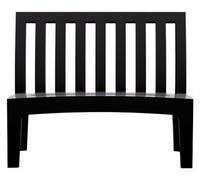 SERRALUNGA banc ROMEO (Noir laqué - LLDPE)