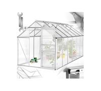 Serre de jardin 5,85 m³ sans Fondation avec Fenêtre de toit (Lucarne)