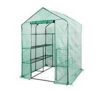 Serre 143 x 143 x 195 cm, feuille PE 135g, structure métallique