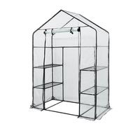 Serre 143 x 73 x 195 cm, feuille PVC, structure métallique
