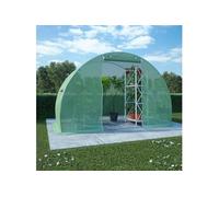 Serre 8 m² 2x4x2 m Vert Tissu Abri de Plantes Fleurs Jardin Extérieur vidaXL