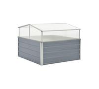 Serre 100 x 100 x 85 cm Grise Acier galvanisé