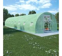 Serre 8 m² 2x4x2 m Vert Tissu Abri de Plantes Fleurs Jardin Extérieur vidaXL