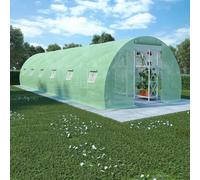 Serre 8 m² 2x4x2 m Vert Tissu Abri de Plantes Fleurs Jardin Extérieur vidaXL