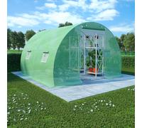 Serre 8 m² 2x4x2 m Vert Tissu Abri de Plantes Fleurs Jardin Extérieur vidaXL
