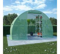 Serre 8 m² 2x4x2 m Vert Tissu Abri de Plantes Fleurs Jardin Extérieur vidaXL