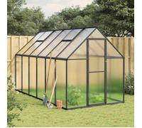 Vidaxl Serre Avec Cadre De Base Anthracite 334x169x195 Cm Aluminium