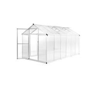 Vidaxl Serre Aluminium 362x190x195 Cm 13,41 M³