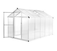 Vidaxl Serre Aluminium 302x190x195 Cm 11,19 M³