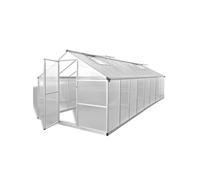 Serre Aluminium 481x250x195 cm Serre de Jardin Légume Plante Jardinage