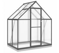 vidaXL Serre avec cadre de base anthracite 169 x 114 x 202 cm Aluminium
