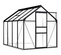 Serre avec cadre de base Anthracite Aluminium 4,75 m² anthracite et transparent G