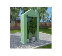 Serre avec cadre en acier 0,5 m² 1x0,5x1,9 m, construction de jardin,,, constructions de jardin 48168