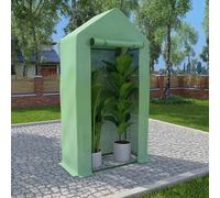 Serre avec cadre en acier 0,5 m² 1x0,5x1,9 m construction de jardin vidaXL