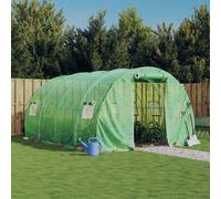 Vidaxl Serre Avec Cadre En Acier Vert 6 M² 3x2x2 M