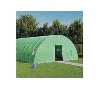 Serre avec cadre en acier vert 48 m² 8x6x2,85 m, polytunnel, serre à cadre froid, serre pour tomate, serre de jardin, 3188107