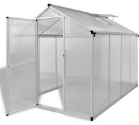 Serre avec fondations Renforcée Aluminium 4,6 m²