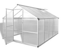 Serre avec fondations Renforcée Aluminium 7,55 m²