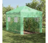 Vidaxl Serre Walk-In Avec Cadre Pop-Up Vert 870x290x315 Cm Acier