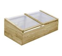 vidaXL Pin Imprégné Lit Surélevé Jardin Serre Froide Jardinière Bac à Fleurs
