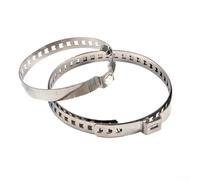 Serre-bottes en acier inoxydable avec 1 grande pince et 1 petite pince pour une installation efficace