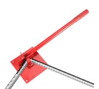 Serre-boue manuel - Outil en acier portable pour barres de 8 à 10 mm, angle de réglable, pour construction et bricolage, 1300 g, métal robuste pour clôtures, ponts et couvertures
