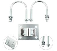 Serre-boulon en U pour LoRa 1,8-2,28 cm Support de mât | Répartition uniforme de la pression, protège le mât contre les dommages, pour une transmission de force idéale lors du