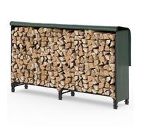 ® Serre bûche 2m avec housse de protection Range bûche acier grande capacité ...