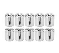 Serre-câble 10 pièces attache de serrage de câble en acier inoxydable 5mm 0,2 pouces pour fixation de fil à 90 degrés garde-corps de câble extérieur intérieur jardin organisation (M8 3mm)