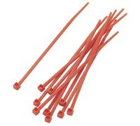 Serre-câble 100 mm x 2.50 mm rouge TRU COMPONENTS TC-PBR-100-4RD203 1592780 crantage intérieur 100 pc(s)